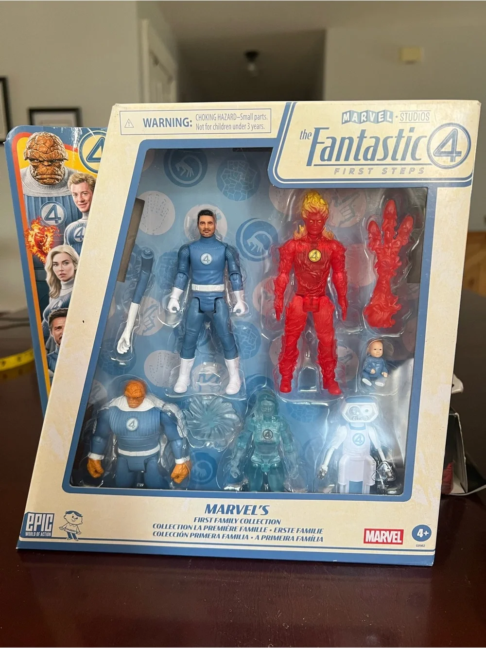Marvel Fantastic Four First Steps Action Figure Set - Blue, Red, Orange, White